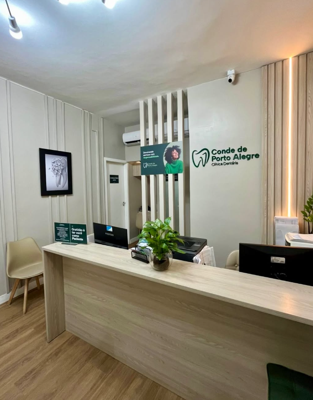 Recepção da Clínica Conde de Porto Alegre
